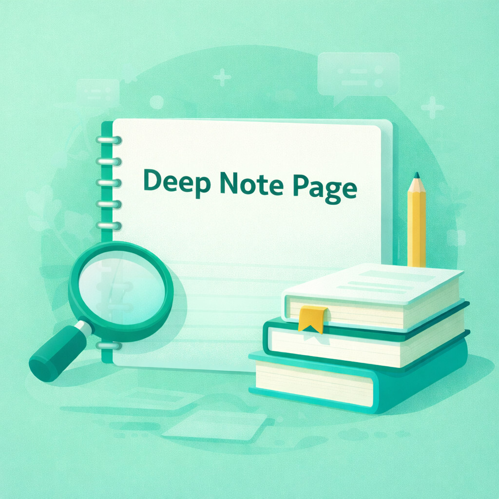 Sdeep Note DNP | Deep Note Page